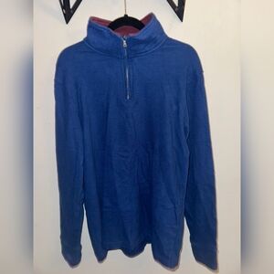 Blue Half-Zip Men's Sweater